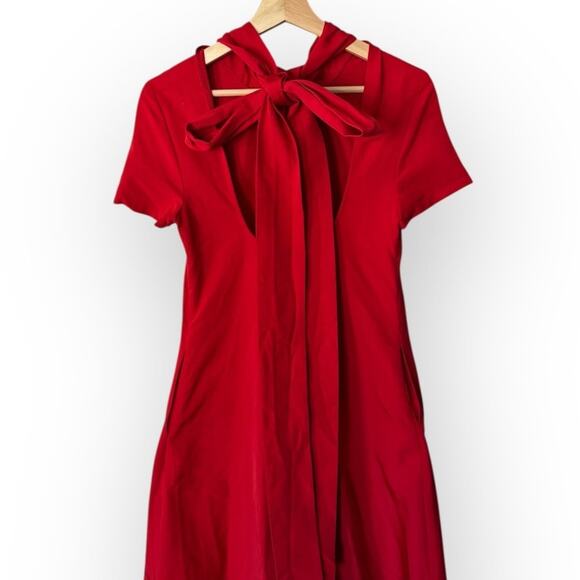 STAUD Ilana Back Bow Maxi Dress Size XS - Picture 9 of 13